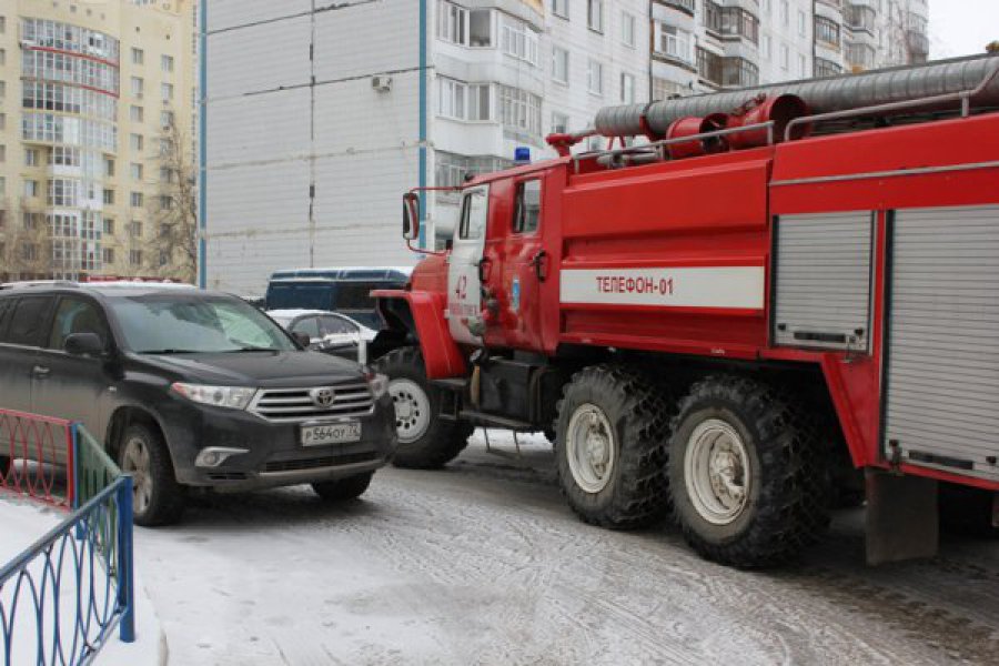 Движение пожарного автомобиля